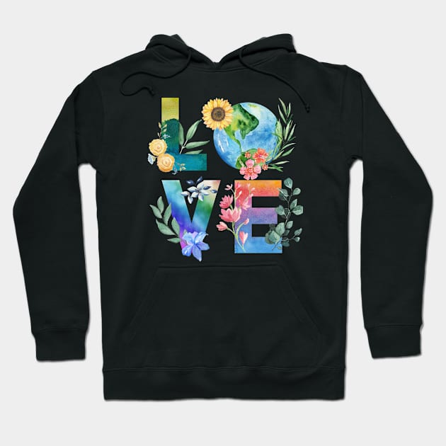 Earth Day Shirt, Love Word Art, Love Earth Shirt for Women, Save the Planet Tshirt, Environmental Shirt, No Planet B Shirt, Save the Earth Hoodie by Shirts by Jamie